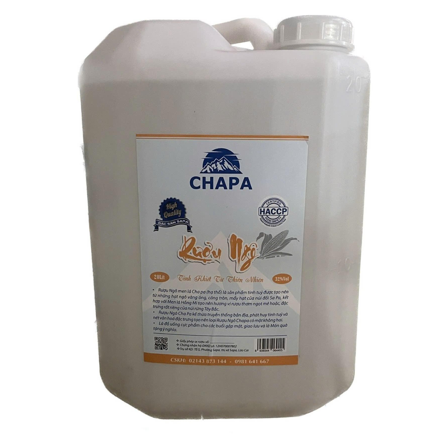 Rượu Ngô Chapa 20L 1 Ruou Ngo